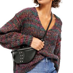 NWT! Free People Highland Sweater Atlantis Combo Size S
